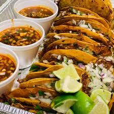 Tacos los Campesinos signature dishes Carne Asada TacosBirria TacosBarbacoa Tacos
